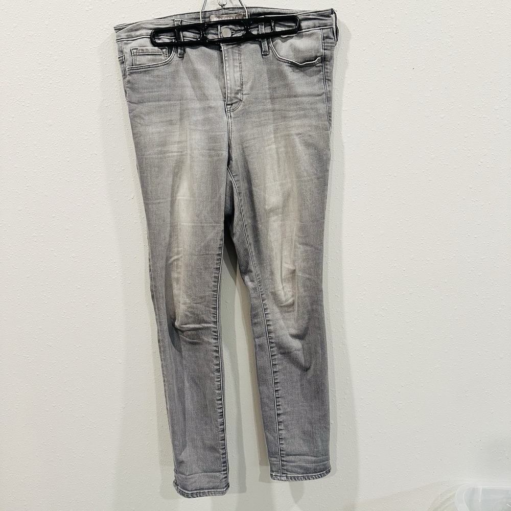 Athleta Jeans Women's Gray Sculptek Skinny Ankle Stretch -‎ Size 10 Athleisure